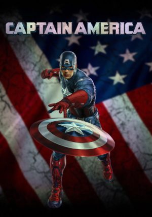 Plaque Holographique captain america