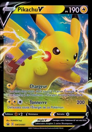 Plaque Holographique Pikachu