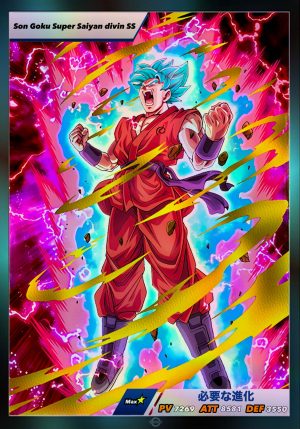 Plaque Holographique Goku Super Sayan Divin