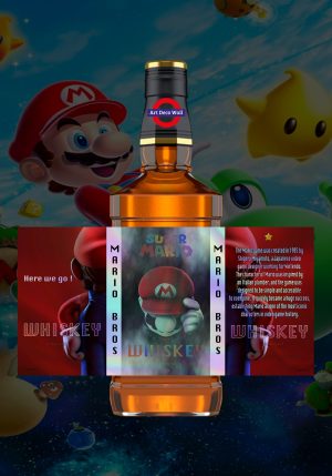 Sticker Holographique Mario